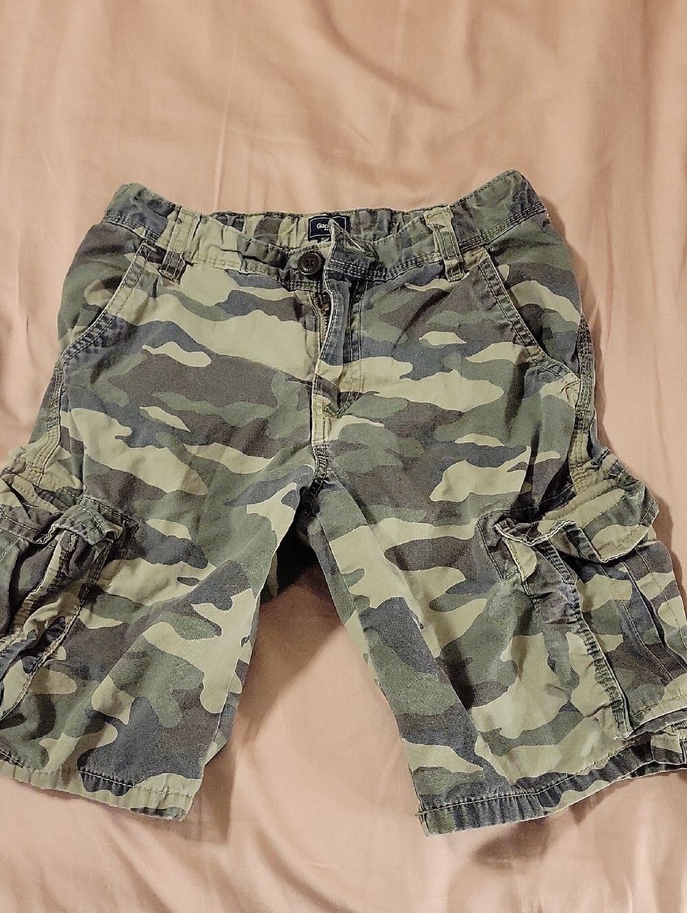 GAP Boys Camouflage Cargo Shorts - Green